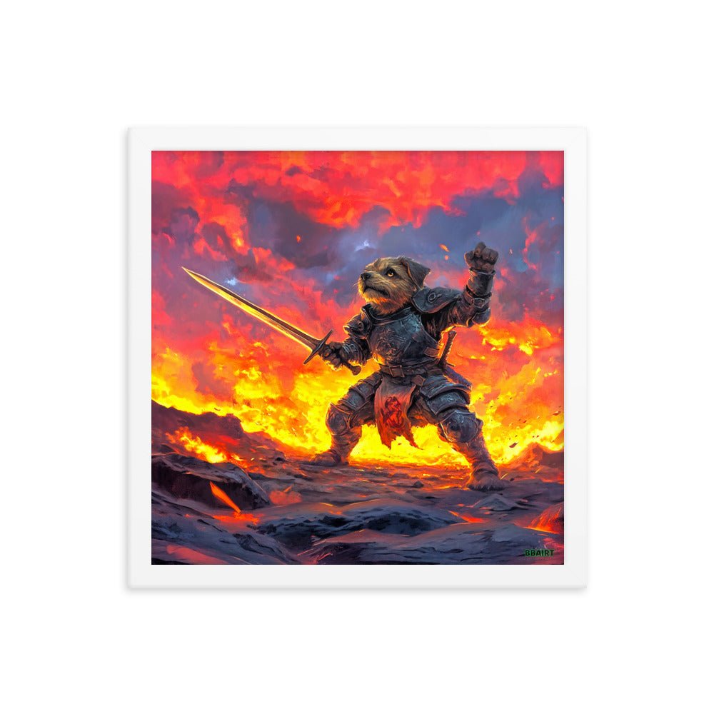 Emberpaw the Brave - Framed Matte Poster - BBairt