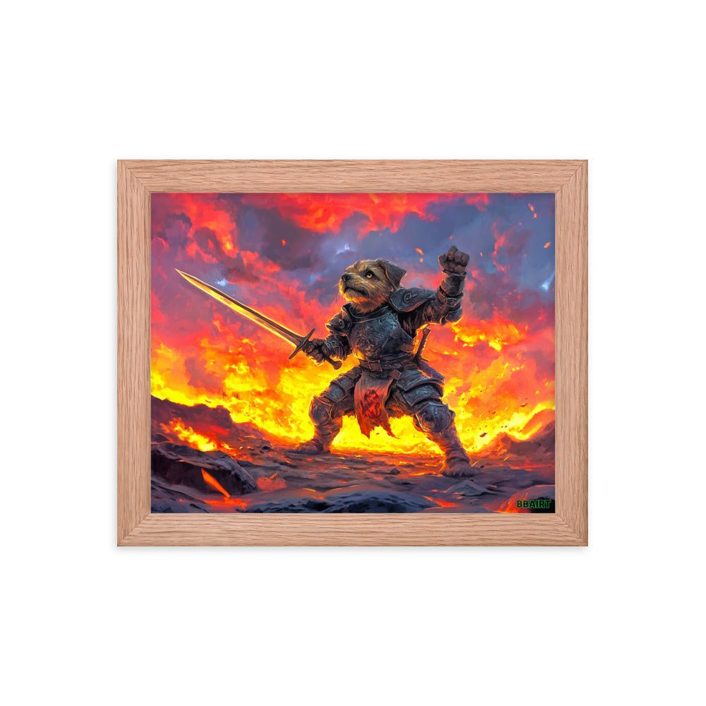 Emberpaw the Brave - Framed Matte Poster - BBairt