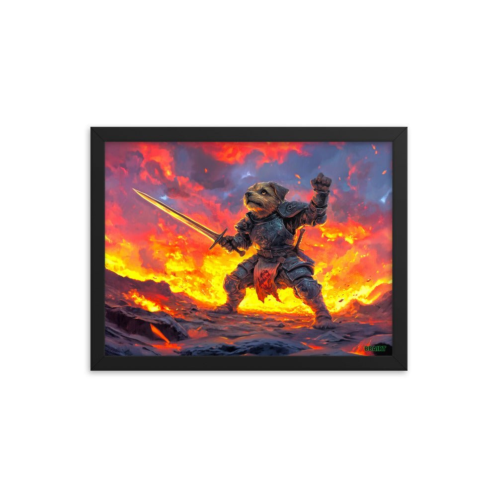 Emberpaw the Brave - Framed Matte Poster - BBairt