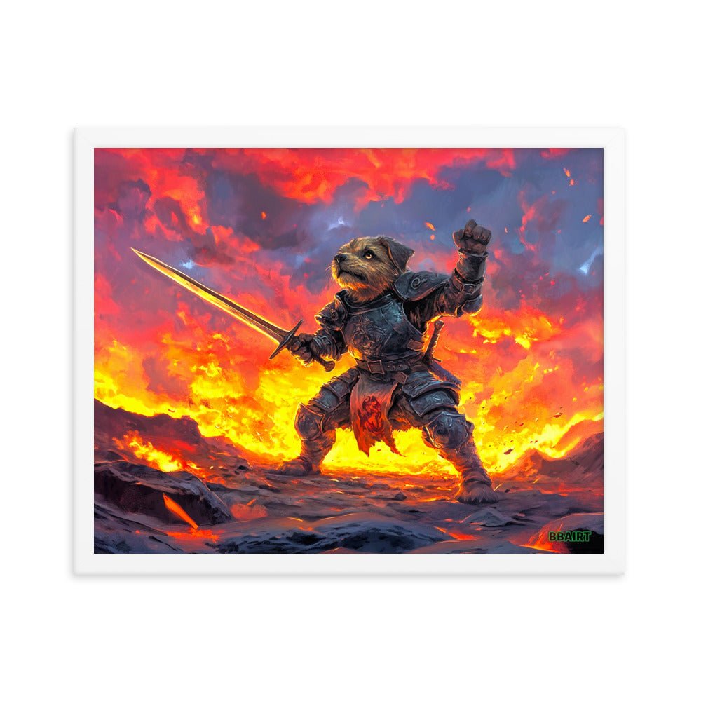 Emberpaw the Brave - Framed Matte Poster - BBairt