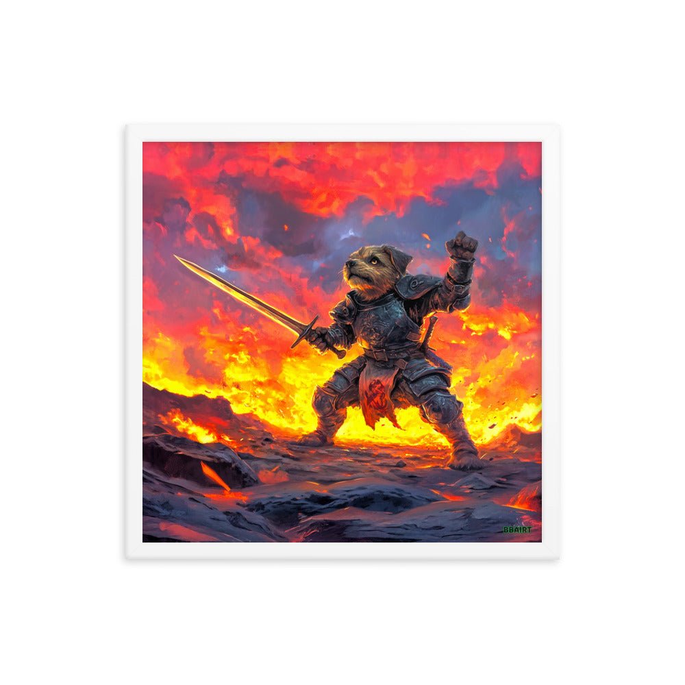 Emberpaw the Brave - Framed Matte Poster - BBairt