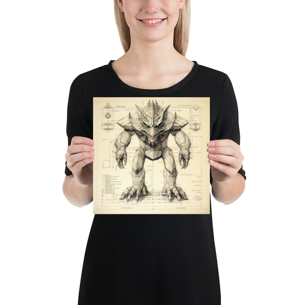 Magnasaurus Sinclairii – Enhanced Matte Poster