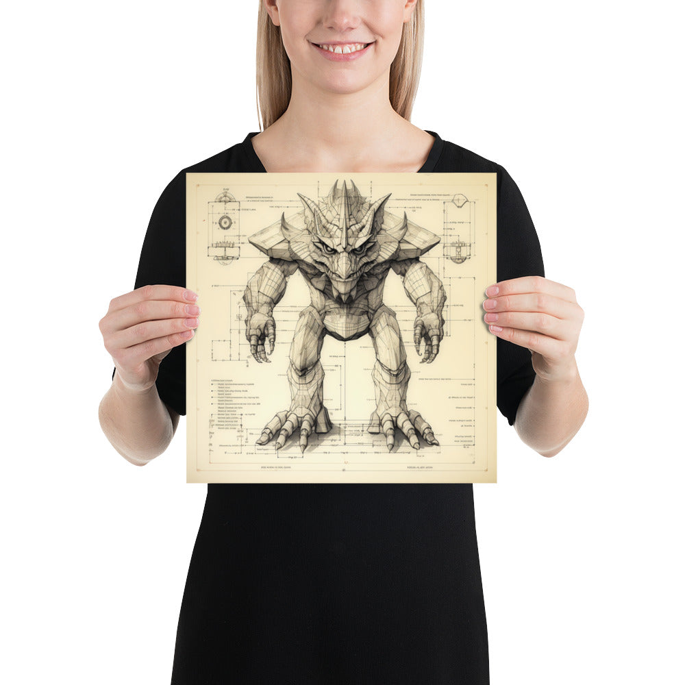 Magnasaurus Sinclairii – Enhanced Matte Poster