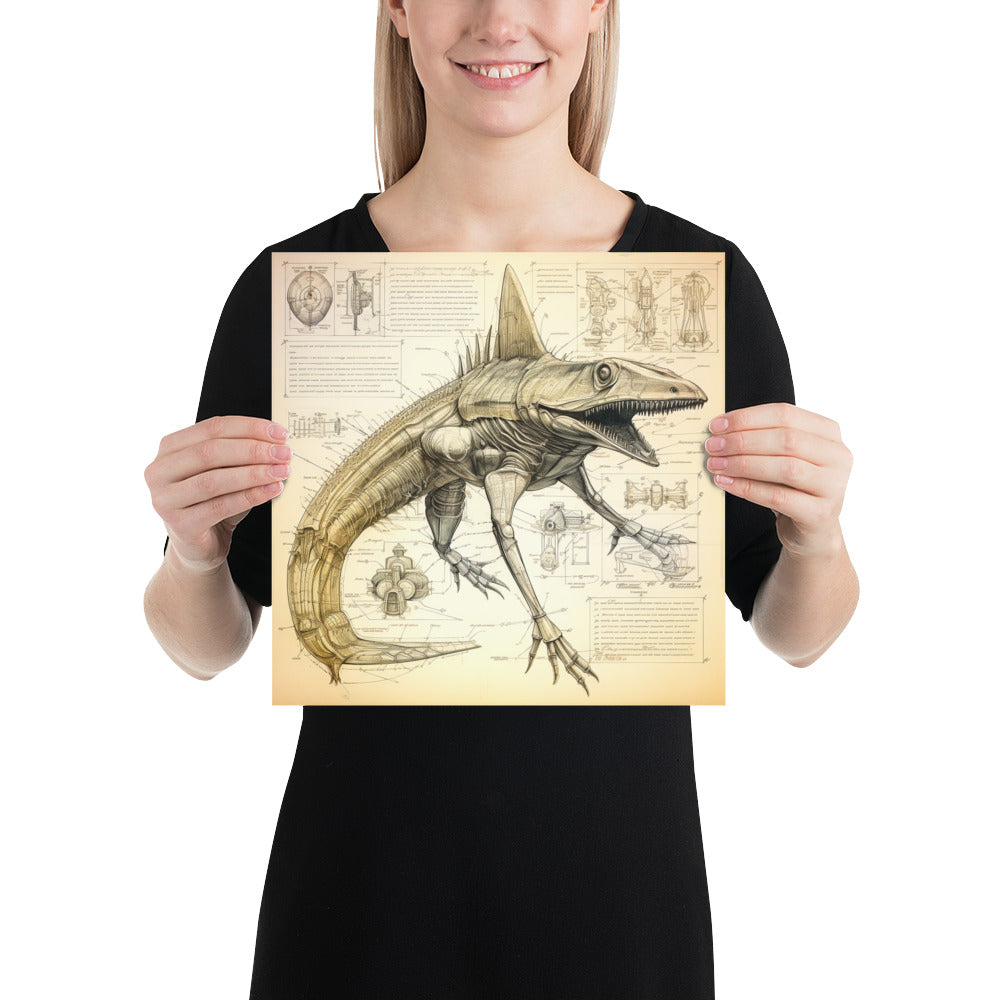 Carcharolacerta Ferox – Enhanced Matte Poster