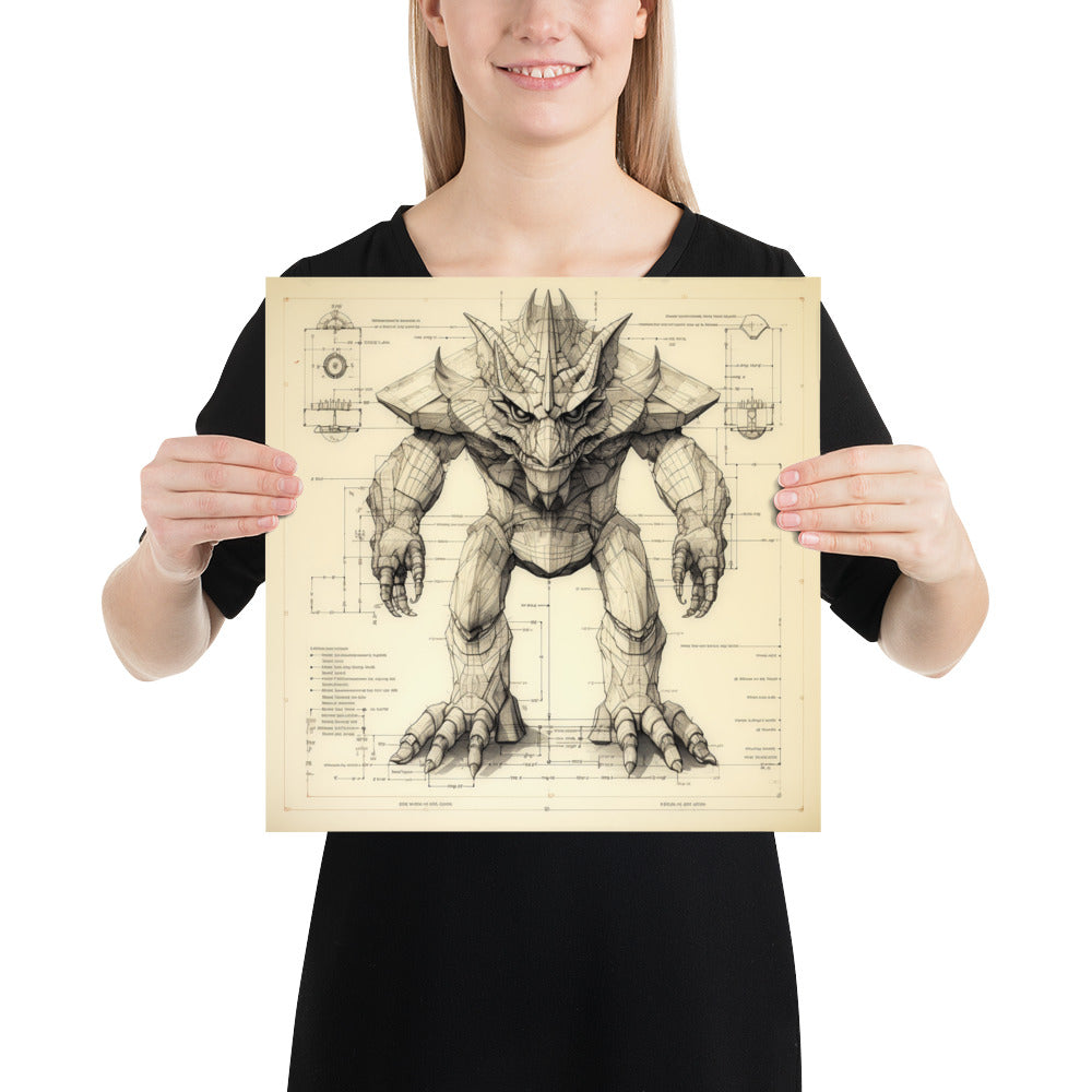 Magnasaurus Sinclairii – Enhanced Matte Poster