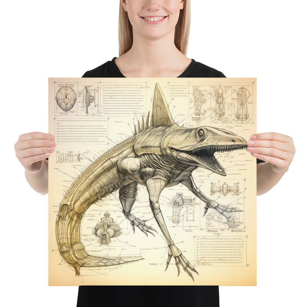 Carcharolacerta Ferox – Enhanced Matte Poster