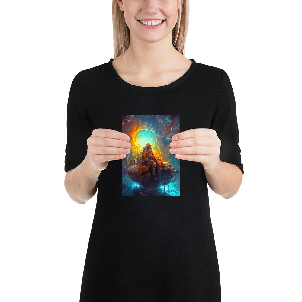 Radiant Depths of the Cosmic Forge - Matte Poster