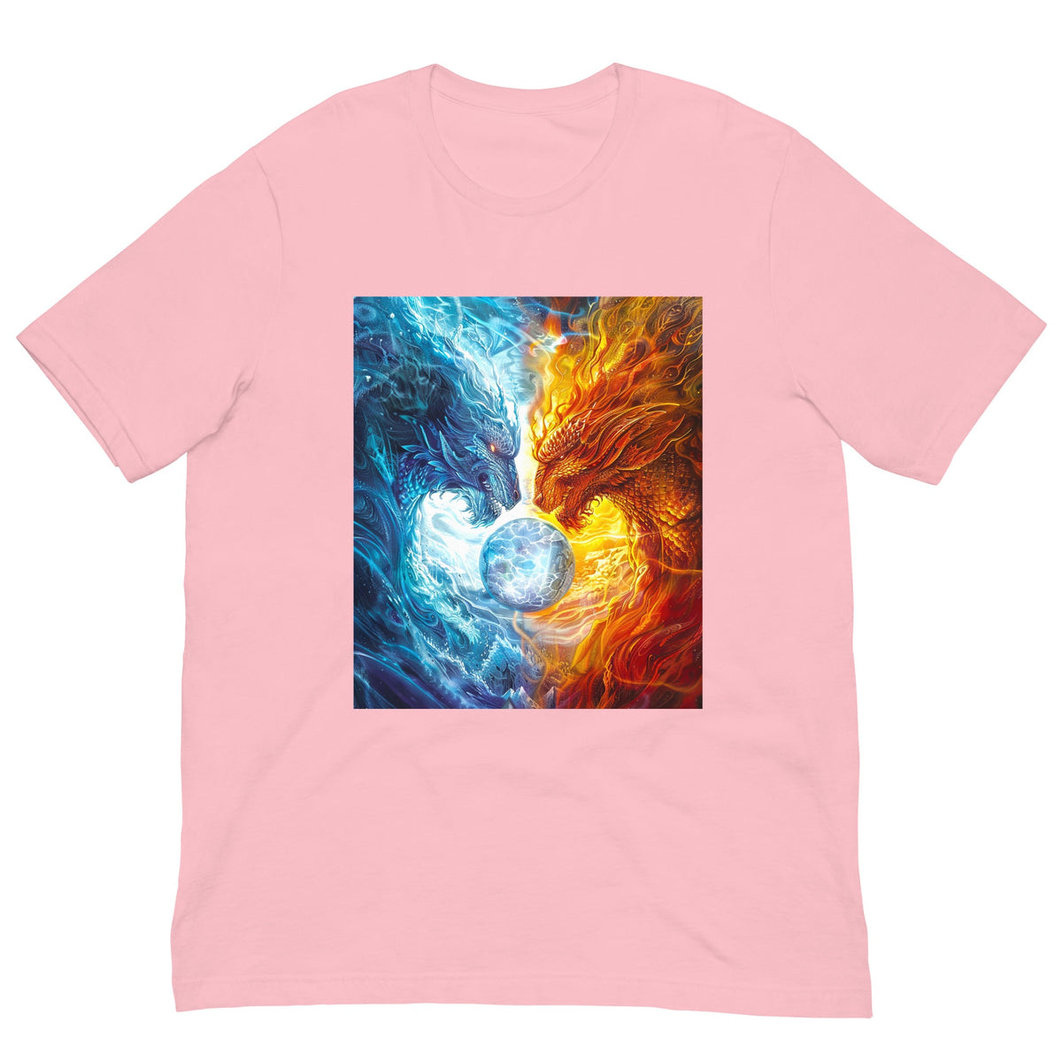 Equinox Harmony: Fire and Ice Guardians - Unisex t-shirt - BBairt