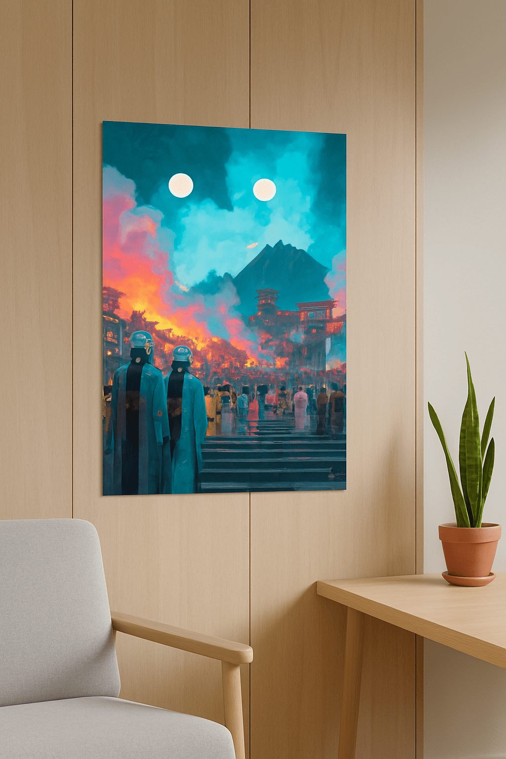 Festival of the Twin Moons – Photo Paper Poster - BBairt