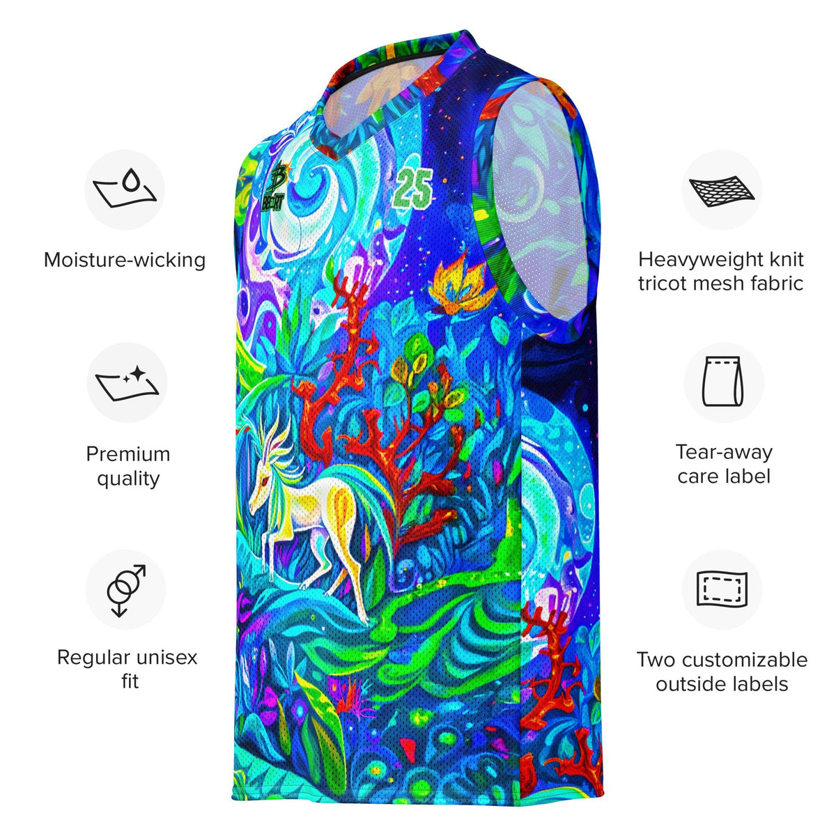 Foilage of Wonder – Premium Basketball Jersey - BBairt
