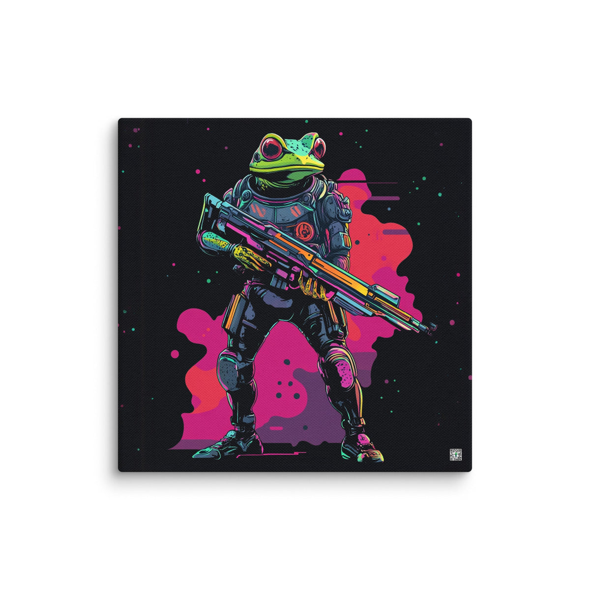 Galactic Ribbit - Canvas Print - BBairt