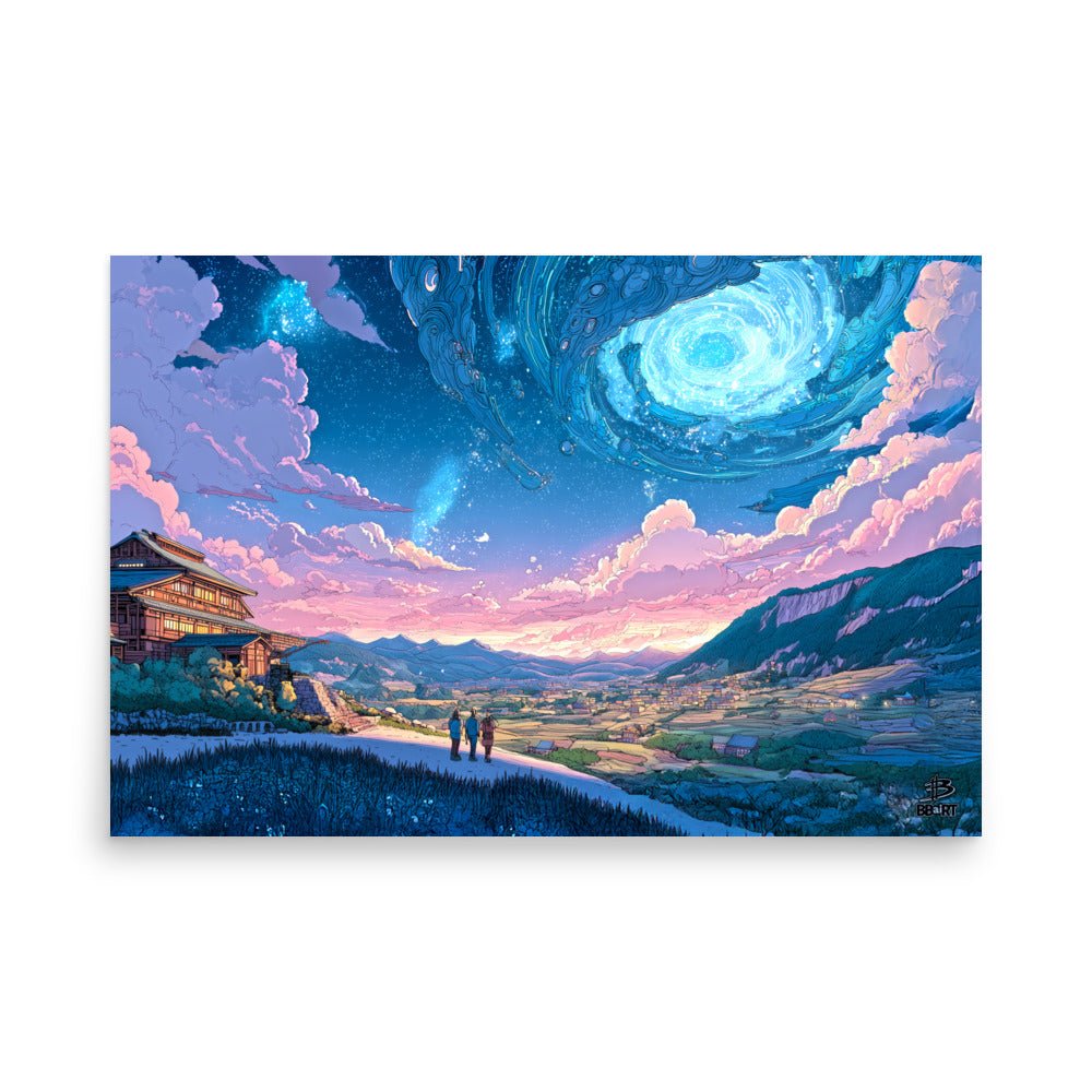Gateway Over the Autumn Fields – Photo Paper Poster - BBairt