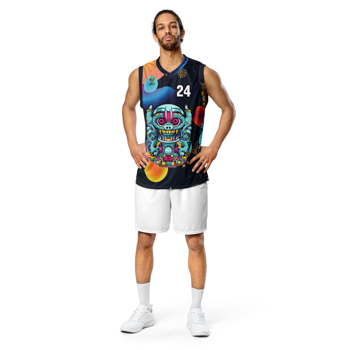 Gear Critter - Recycled unisex basketball jersey - Nebula Night Colorway - BBairt