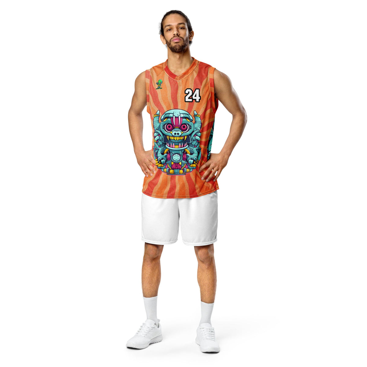 Gear Critter - Recycled unisex basketball jersey - Solar Flare Colorway - BBairt