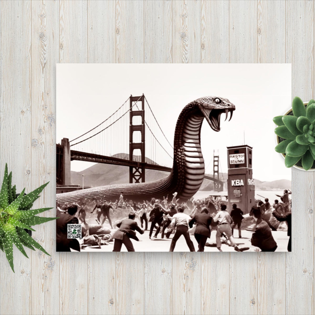 Golden Gatecrasher - Photo paper poster - BBairt