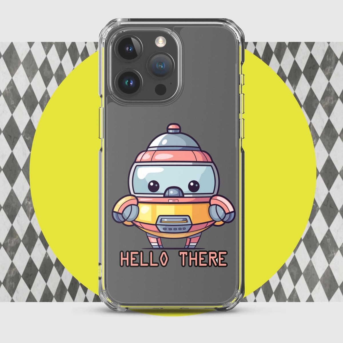 Greetbot Grinwell - Clear Case for iPhone® - BBairt