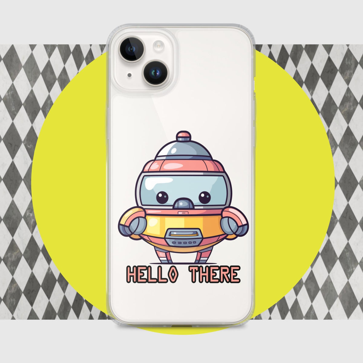 Greetbot Grinwell - Clear Case for iPhone® - BBairt