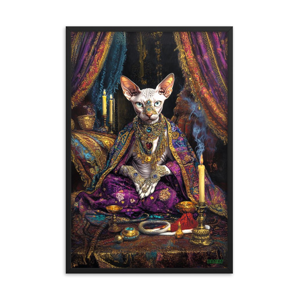 Her Majesty Sphinxara – Framed Matte Poster - BBairt