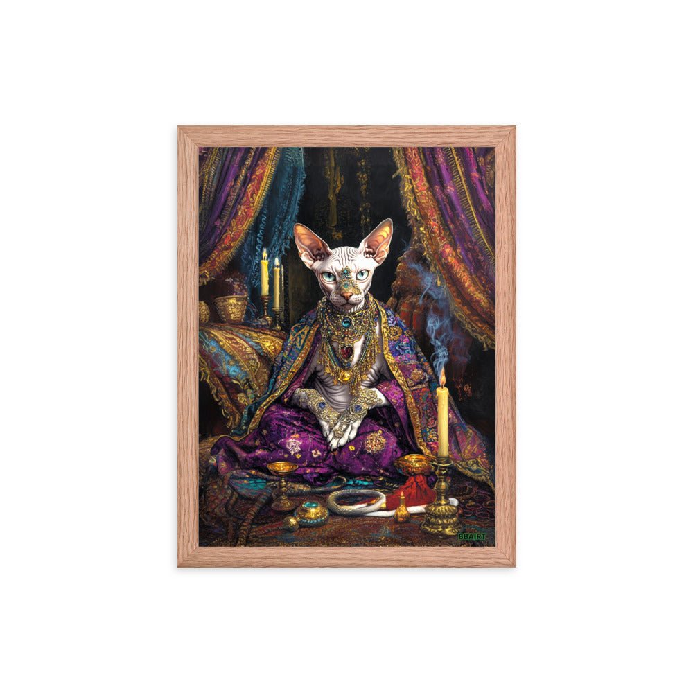 Her Majesty Sphinxara – Framed Matte Poster - BBairt
