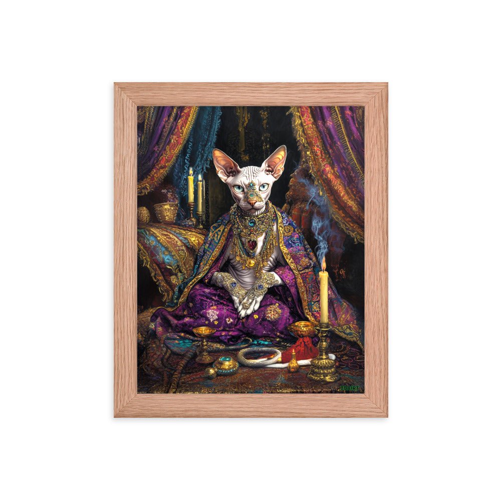 Her Majesty Sphinxara – Framed Matte Poster - BBairt