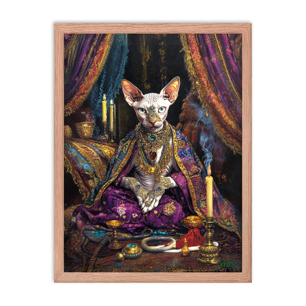 Her Majesty Sphinxara – Framed Matte Poster - BBairt