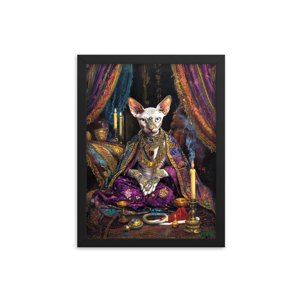 Her Majesty Sphinxara – Framed Matte Poster - BBairt