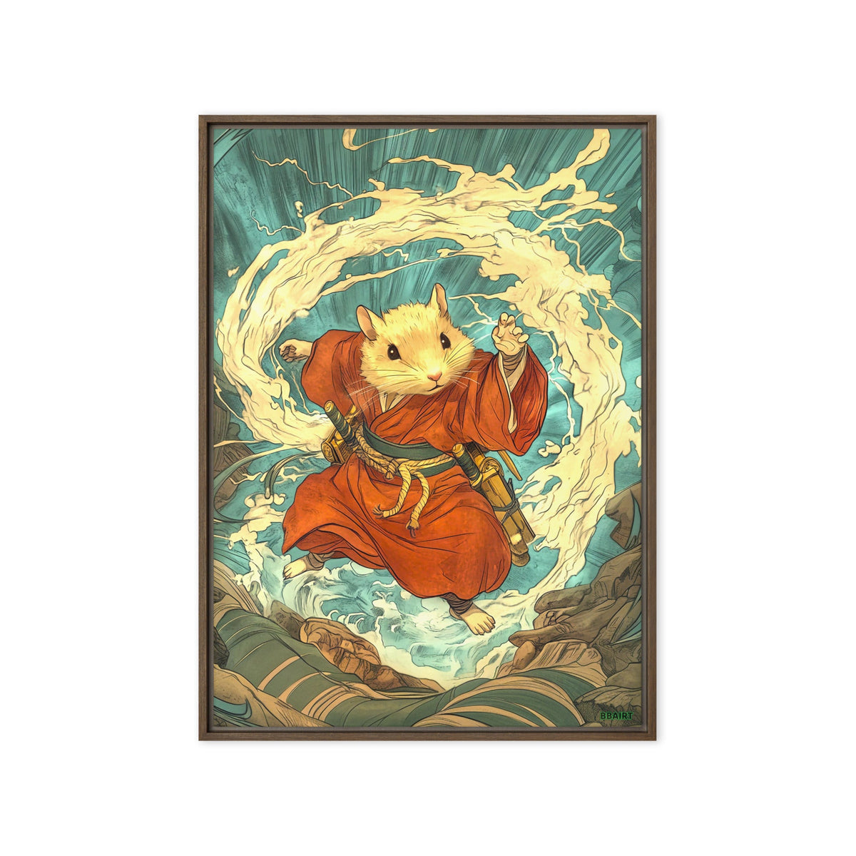 Hiro the Swift – Framed Canvas Print - BBairt