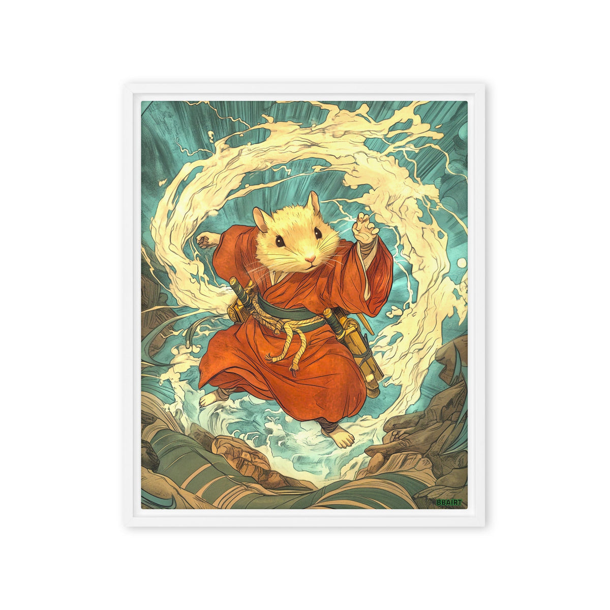 Hiro the Swift – Framed Canvas Print - BBairt