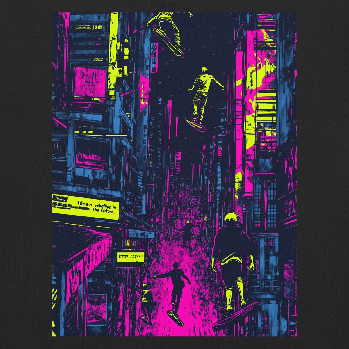 Hoverboard Uprising - Unisex garment - dyed heavyweight t-shirt - BBairt