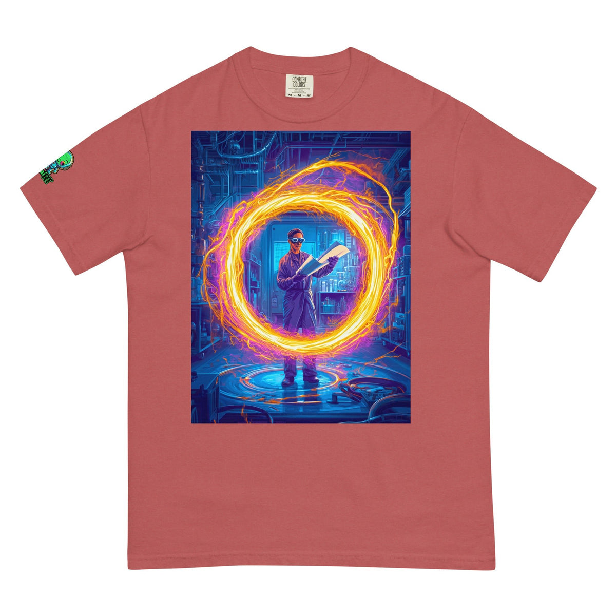 Igniting the Vortex - Unisex garment - dyed heavyweight t-shirt - BBairt