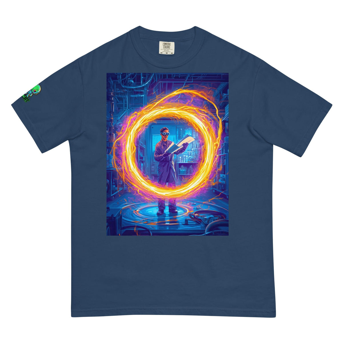 Igniting the Vortex - Unisex garment - dyed heavyweight t-shirt - BBairt
