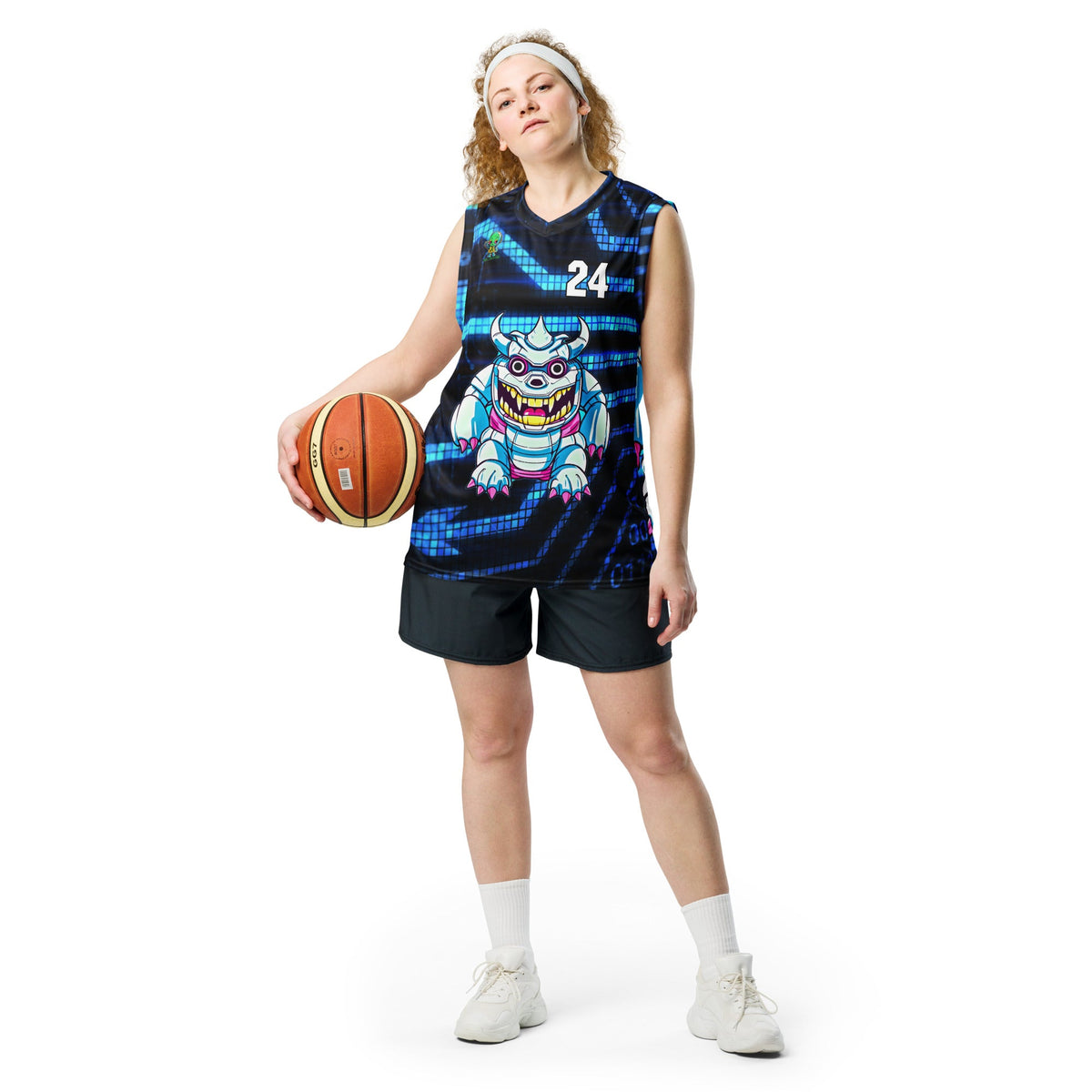 Kind Claw - Recycled unisex basketball jersey - Digital Pulse Colorway - BBairt