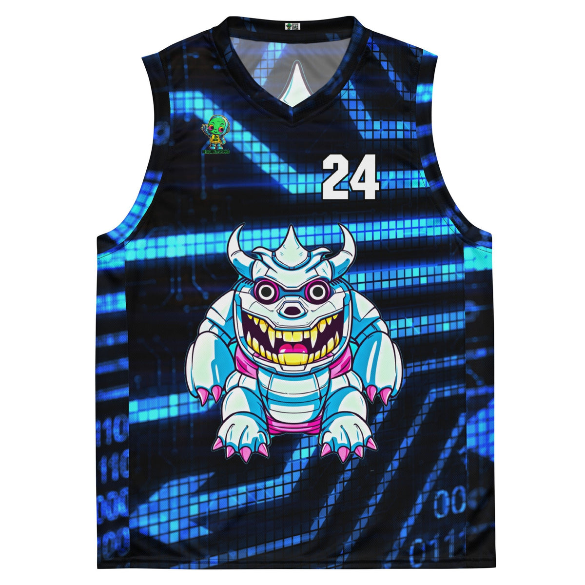 Kind Claw - Recycled unisex basketball jersey - Digital Pulse Colorway - BBairt