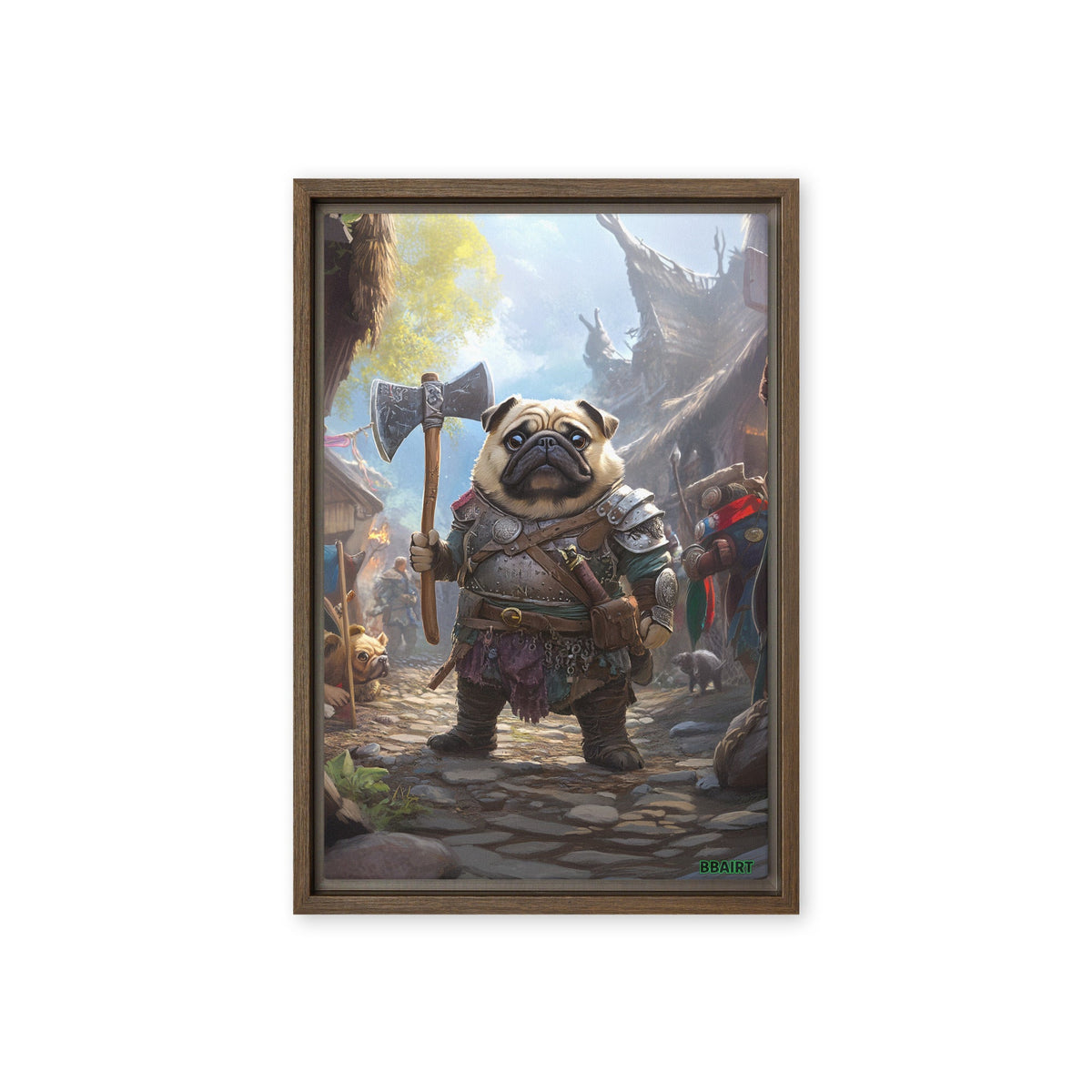 Lucy the Fearless – Framed Canvas Print - BBairt