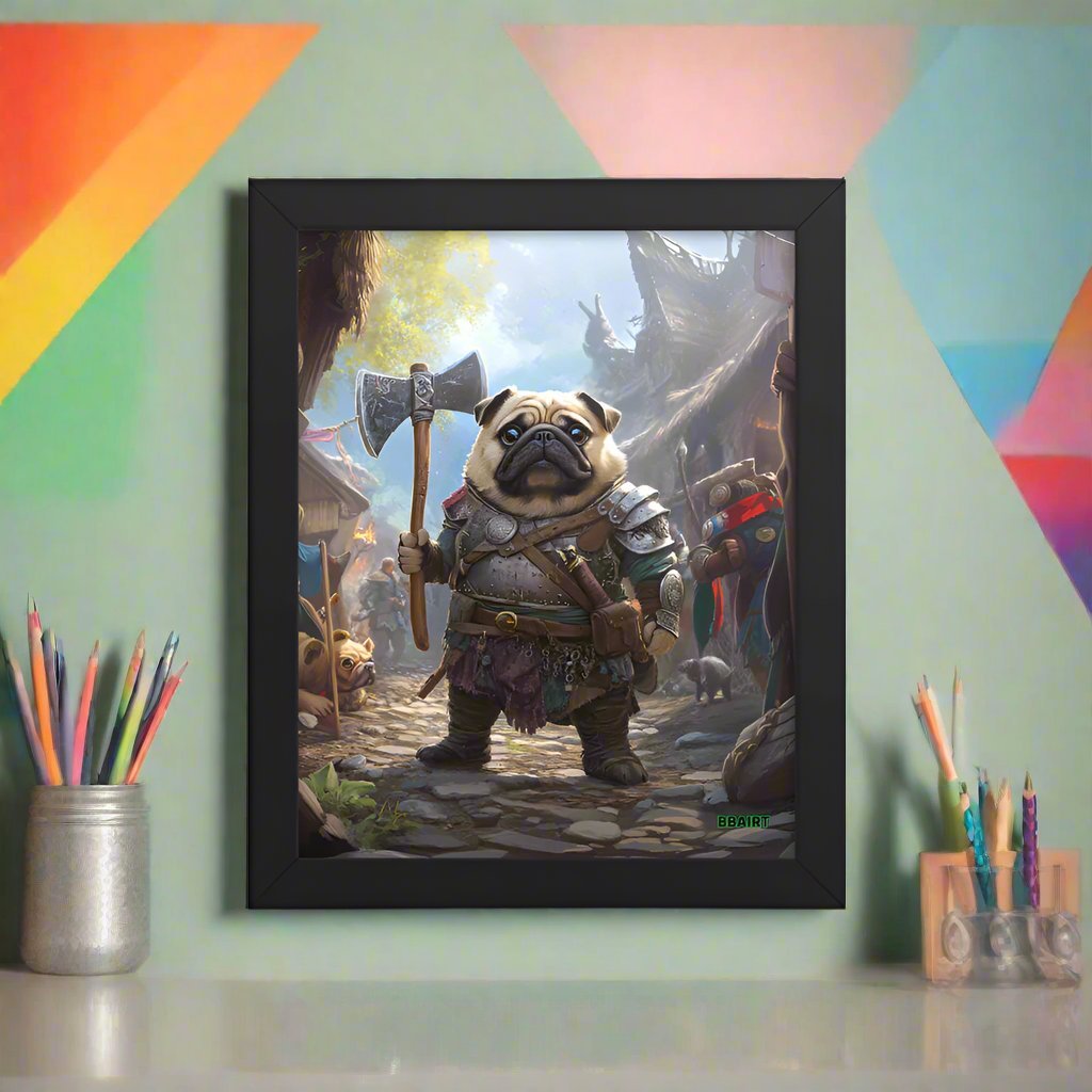 Lucy the Fearless – Framed Photo Paper Poster - BBairt