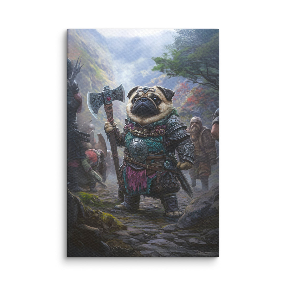Lucy the Fearless – Mountain Vanguard Edition - Canvas Print - BBairt