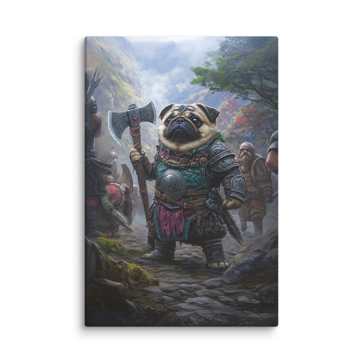 Lucy the Fearless – Mountain Vanguard Edition - Canvas Print - BBairt