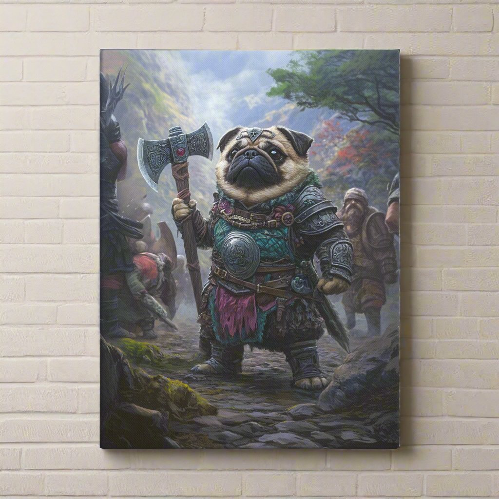 Lucy the Fearless – Mountain Vanguard Edition - Canvas Print - BBairt