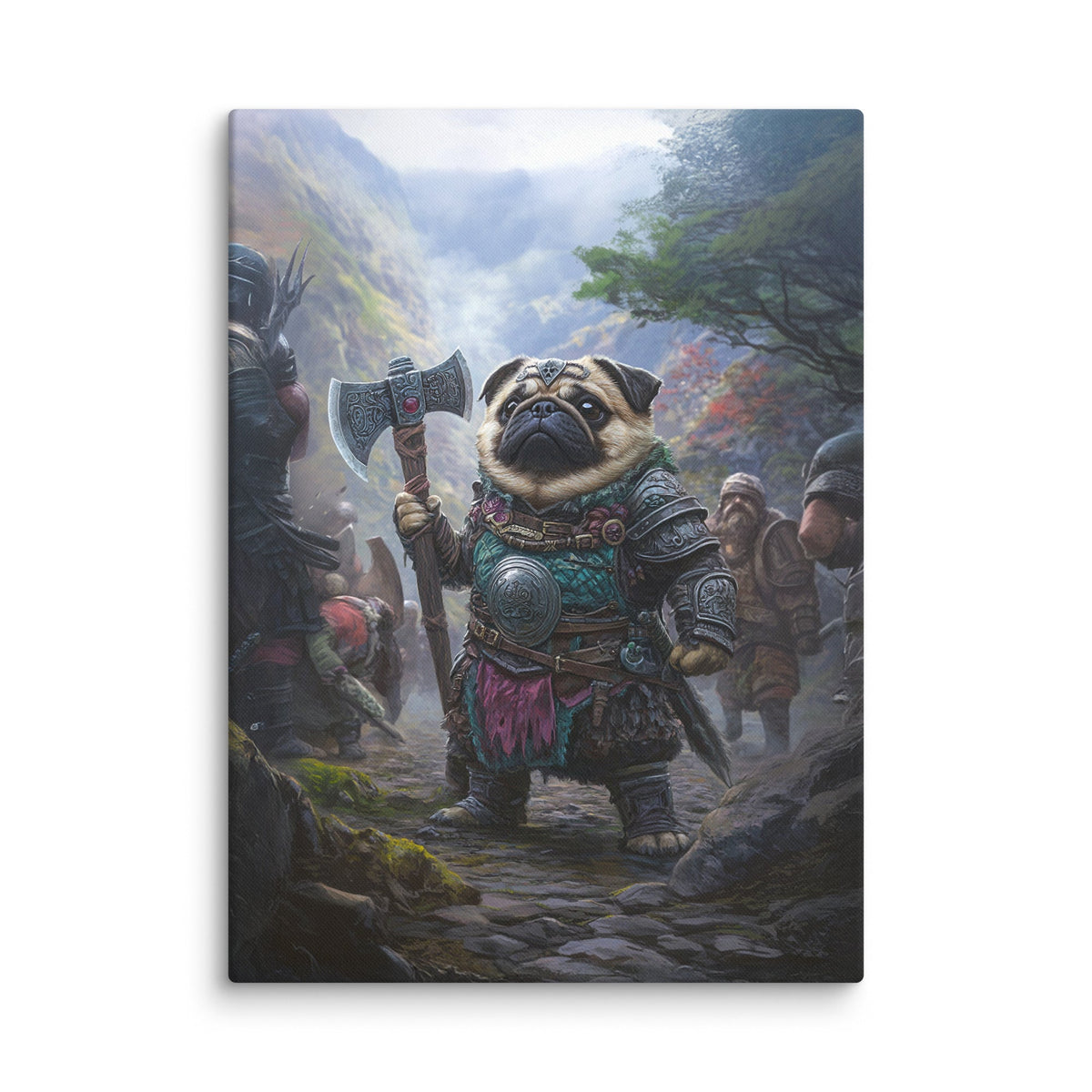 Lucy the Fearless – Mountain Vanguard Edition - Canvas Print - BBairt