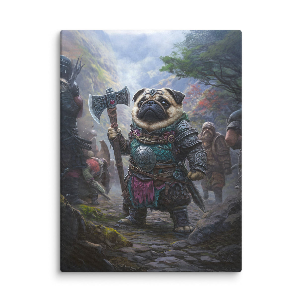 Lucy the Fearless – Mountain Vanguard Edition - Canvas Print - BBairt