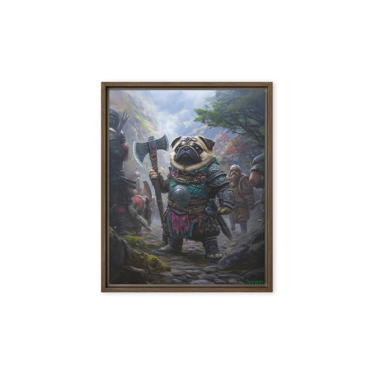 Lucy the Fearless – Mountain Vanguard Edition - Framed Canvas Print - BBairt