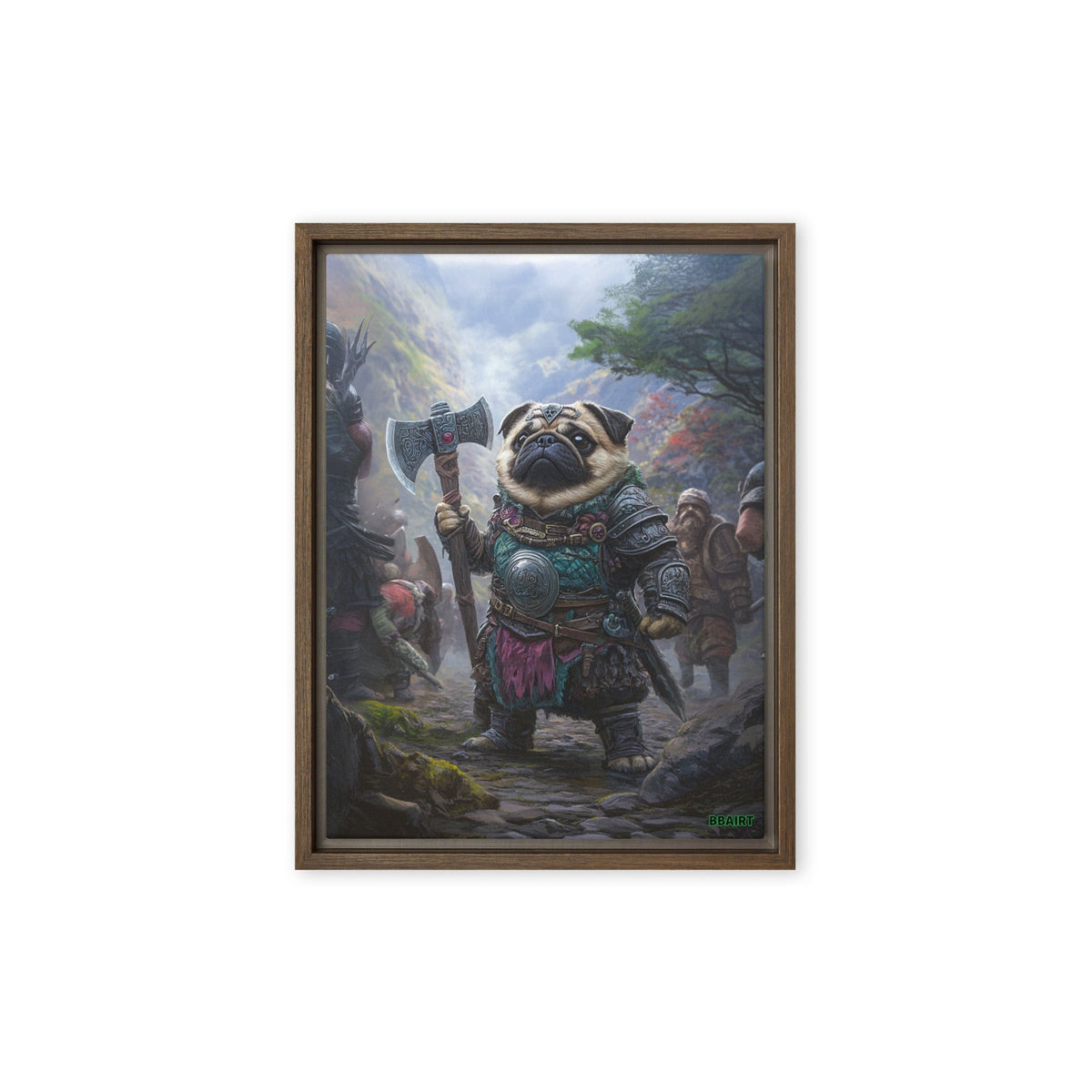 Lucy the Fearless – Mountain Vanguard Edition - Framed Canvas Print - BBairt