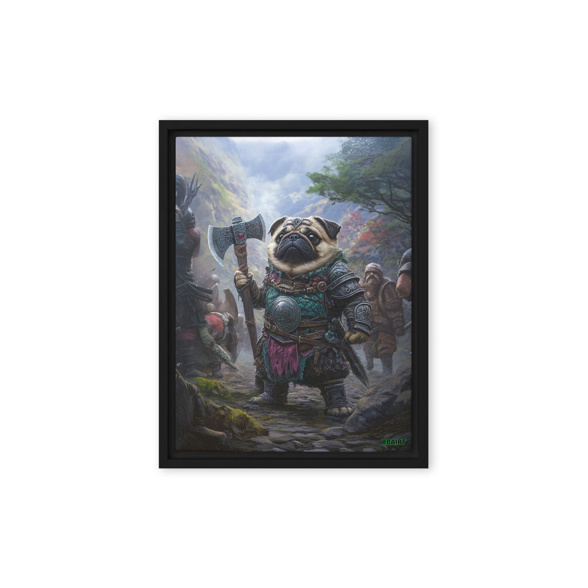 Lucy the Fearless – Mountain Vanguard Edition - Framed Canvas Print - BBairt