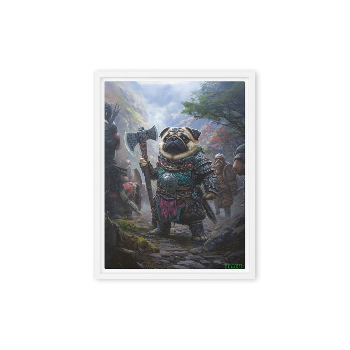 Lucy the Fearless – Mountain Vanguard Edition - Framed Canvas Print - BBairt