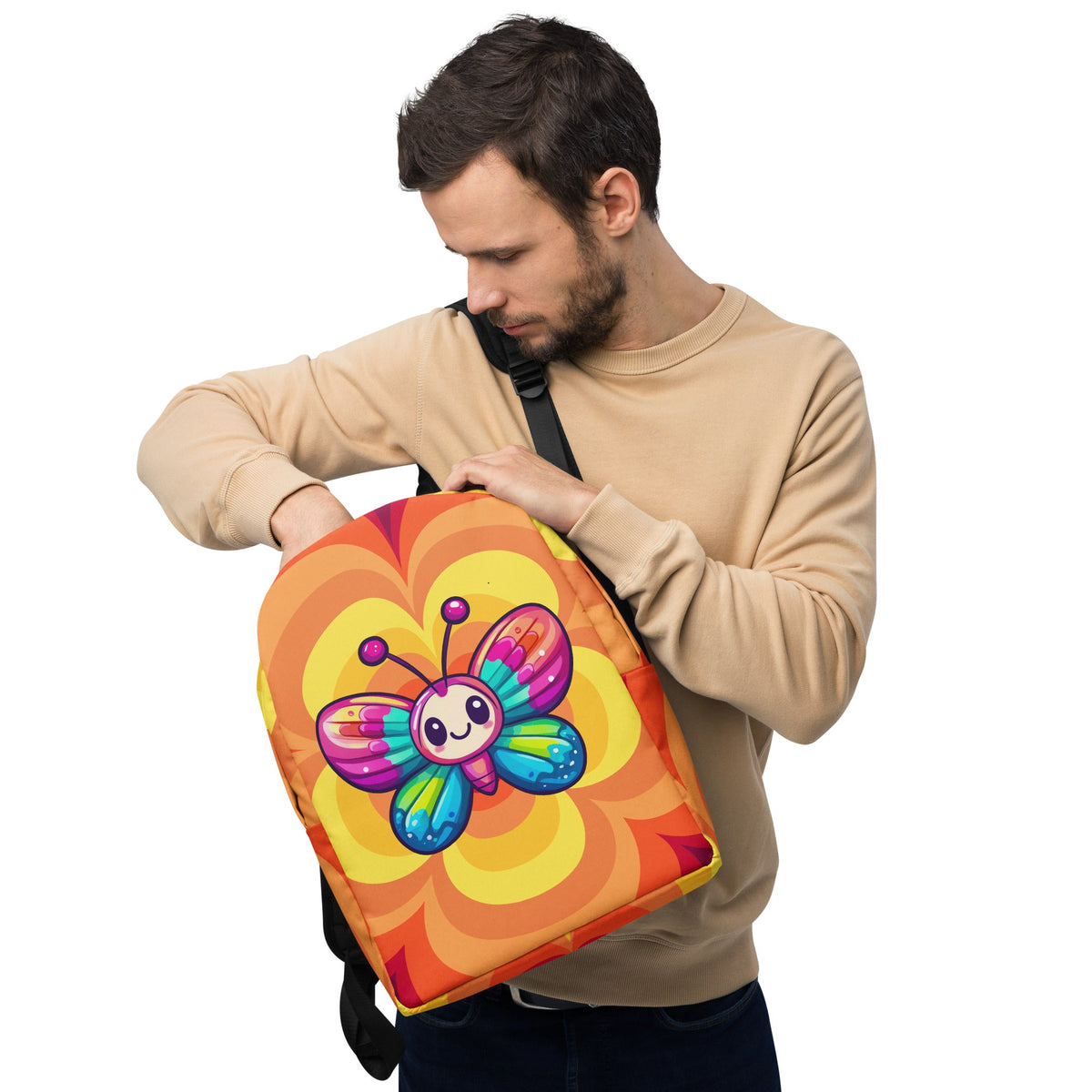 Lyric the Glowmoth - Minimalist Backpack - BBairt