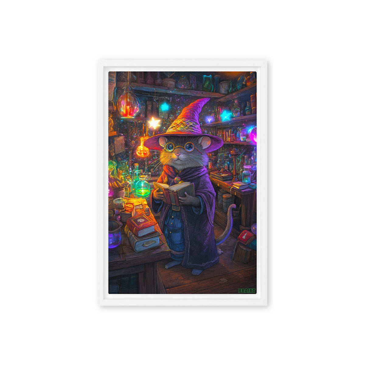Magnus the Alchemist - Framed Canvas Print - BBairt