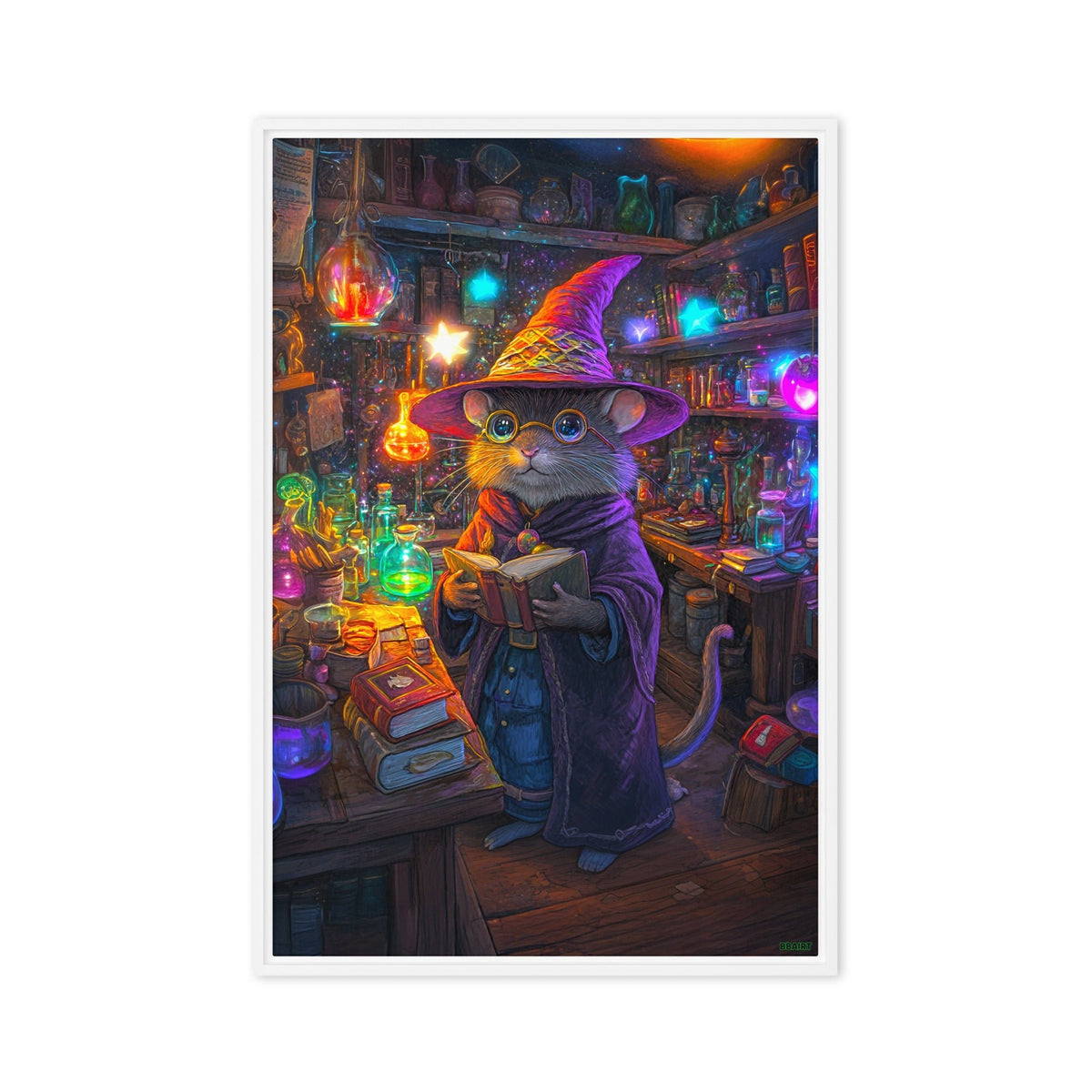 Magnus the Alchemist - Framed Canvas Print - BBairt
