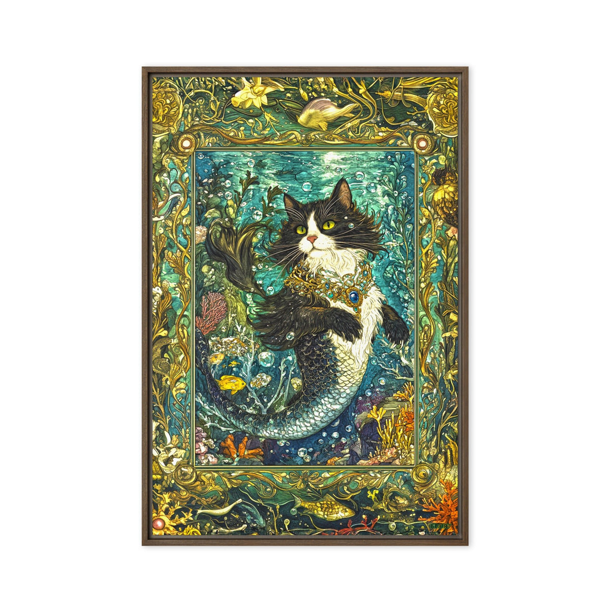 Marina the Enchanted – Framed Canvas Print - BBairt