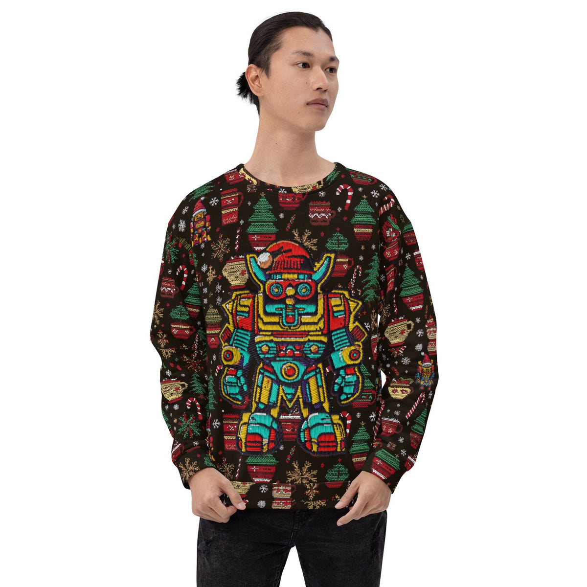 Mech Bushido Guardian Christmas Sweater - BBairt
