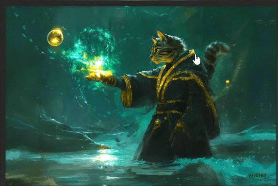 Mysticpaw the Spellcaster – Desk Mat - BBairt